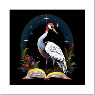 Whooping Crane Reads Book Posters and Art
